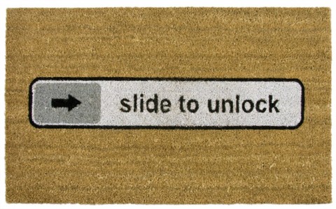 Fußmatte slide to unlock